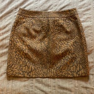Loft Animal Print Skirt size 8